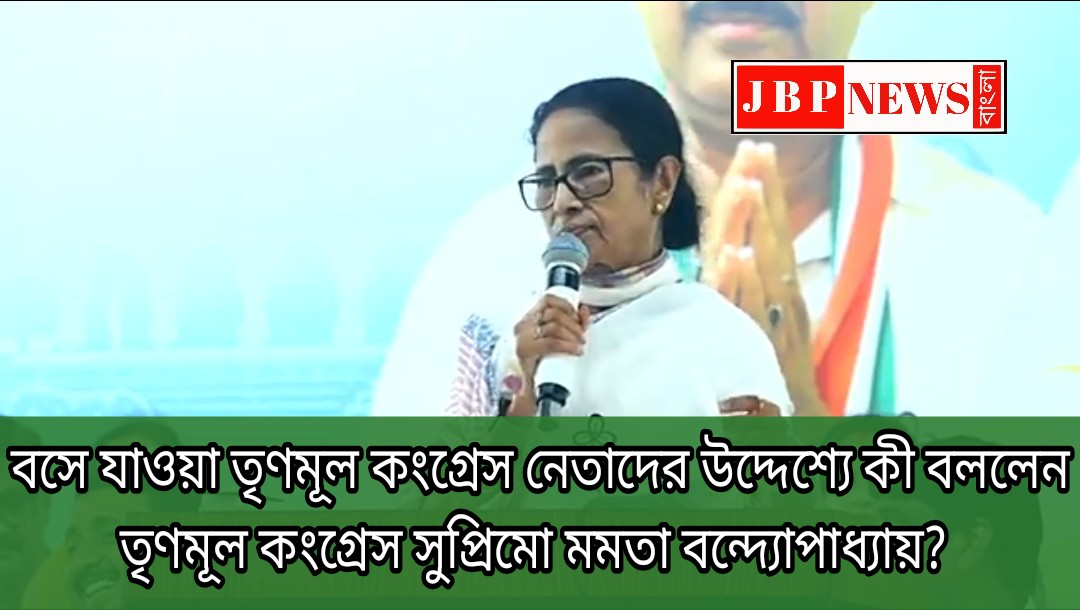 বসে যাওয়া তৃণমূল কংগ্রেস নেতাদের উদ্দেশ্যে কী বললেন মমতা বন্দ্যোপাধ্যায়?